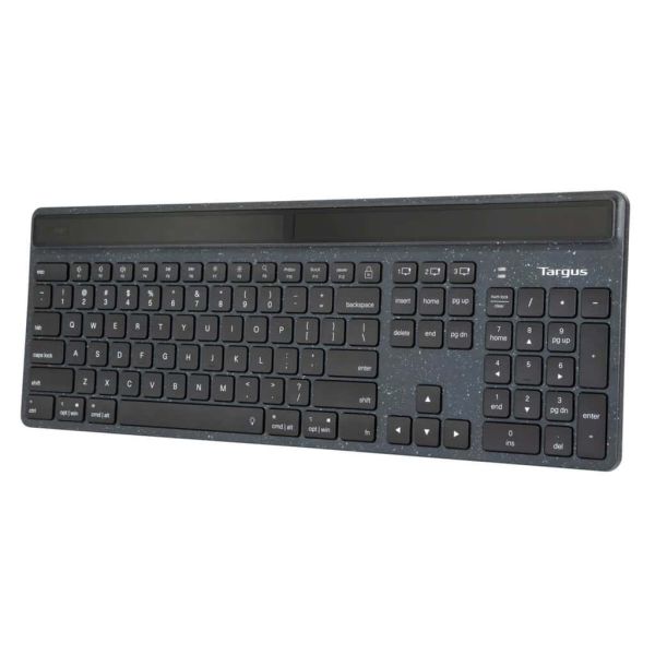 Targus Sustainable Energy Harvesting EcoSmart toetsenbord Bluetooth QWERTY Scandinavisch Zwart (AKB868NO)
