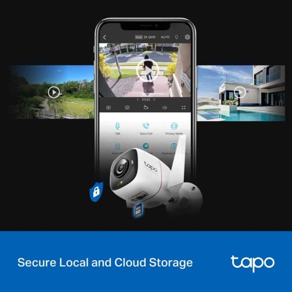 TP-Link Tapo C325WB Rond IP-beveiligingscamera Binnen & buiten 2688 x 1520 Pixels Muur (TAPO C325WB)