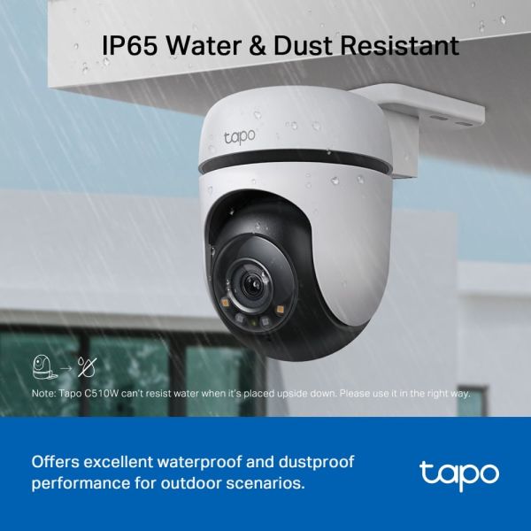 TP-Link Tapo C510W Dome IP-beveiligingscamera Binnen & buiten 2304 x 1296 Pixels Plafond (TAPO C510W)