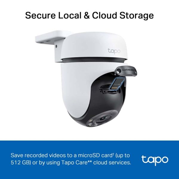 TP-Link Tapo C510W Dome IP-beveiligingscamera Binnen & buiten 2304 x 1296 Pixels Plafond (TAPO C510W)