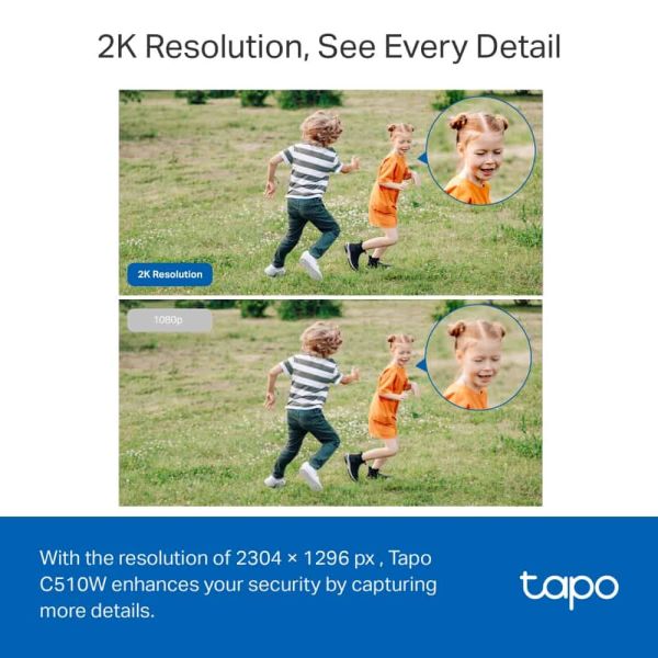TP-Link Tapo C510W Dome IP-beveiligingscamera Binnen & buiten 2304 x 1296 Pixels Plafond (TAPO C510W)