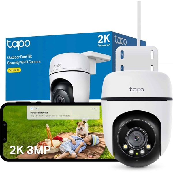 TP-Link Tapo C510W Turret IP-beveiligingscamera Binnen & buiten 2304 x 1296 Pixels Plafond (TAPO C510W)
