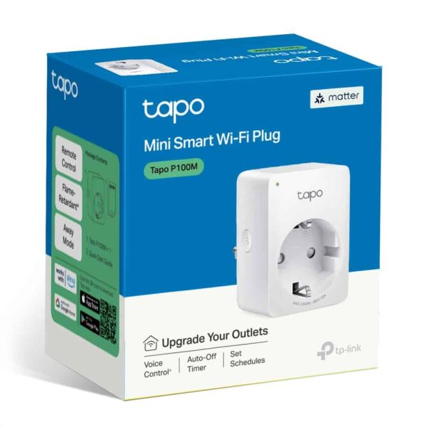 TP-Link TAPO P100M smart plug 2300 W Thuis, Kantoor Wit (TAPO P100M)
