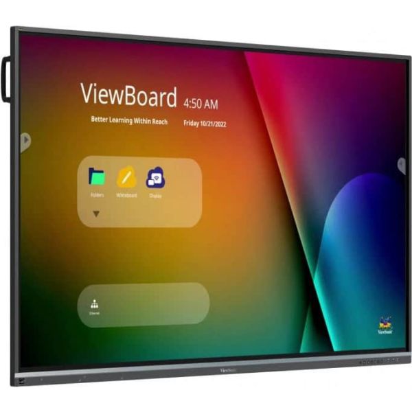 Viewsonic IFP7550-5F interactive whiteboard 190,5 cm (75") 3840 x 2160 Pixels Touchscreen Zwart HDMI (IFP7550-5F)