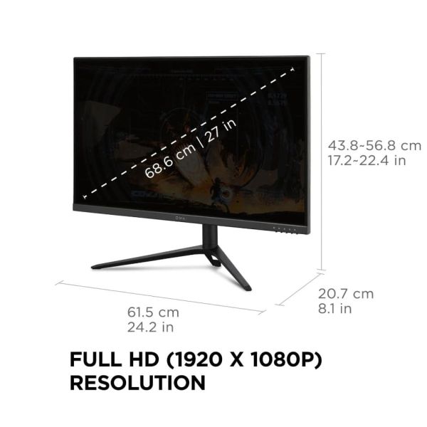 Viewsonic VX Series VX2728J computer monitor 68,6 cm (27") 1920 x 1080 Pixels Full HD LED Zwart (VX2728J)
