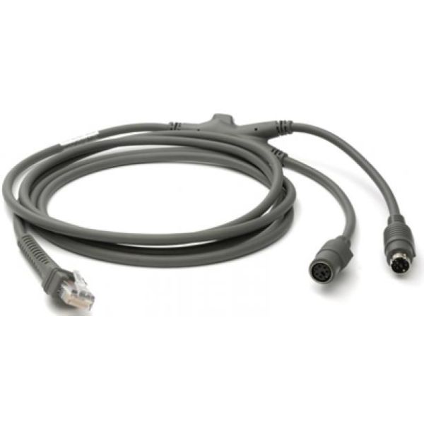 Zebra CBA-K61-S07PAR PS/2-kabel 2 m Grijs (CBA-K61-S07PAR)