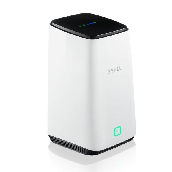 Zyxel FWA510 draadloze router Multi-Gigabit Ethernet Tri-band (2.4 GHz / 5 GHz / 5 GHz) 5G Zwart, Wit (FWA-510-EU0102F)