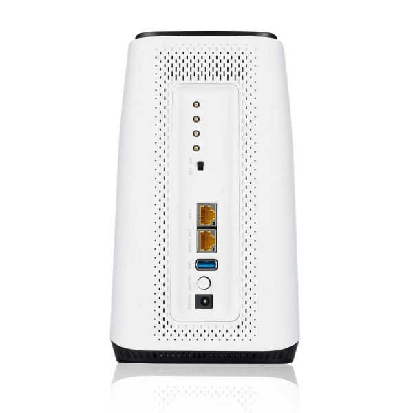 Zyxel FWA510 draadloze router Multi-Gigabit Ethernet Tri-band (2.4 GHz / 5 GHz / 5 GHz) 5G Zwart, Wit (FWA-510-EU0102F)