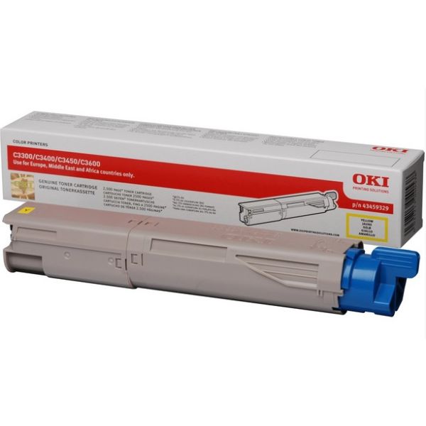 OKI 43459329 tonercartridge 1 stuk(s) Origineel Geel (43459329)