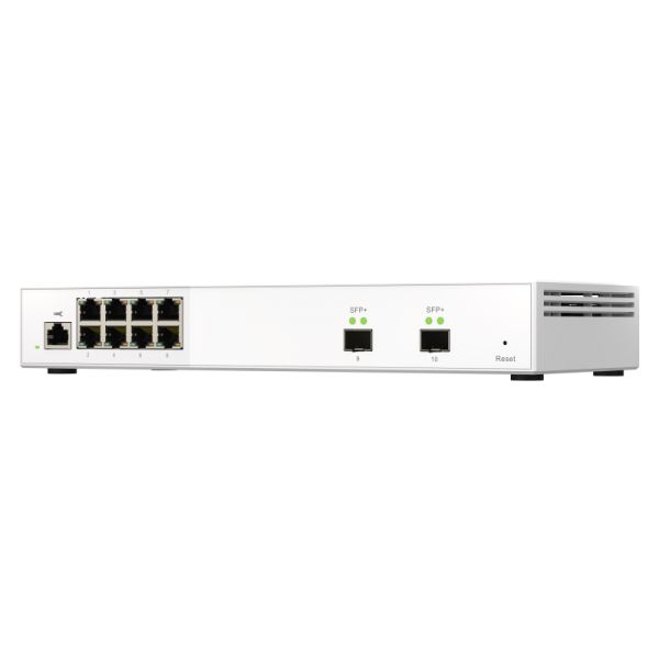 QNAP QSW-M2108-2S netwerk-switch Managed L2 2.5G Ethernet (100/1000/2500) Grijs (QSW-M2108-2S)