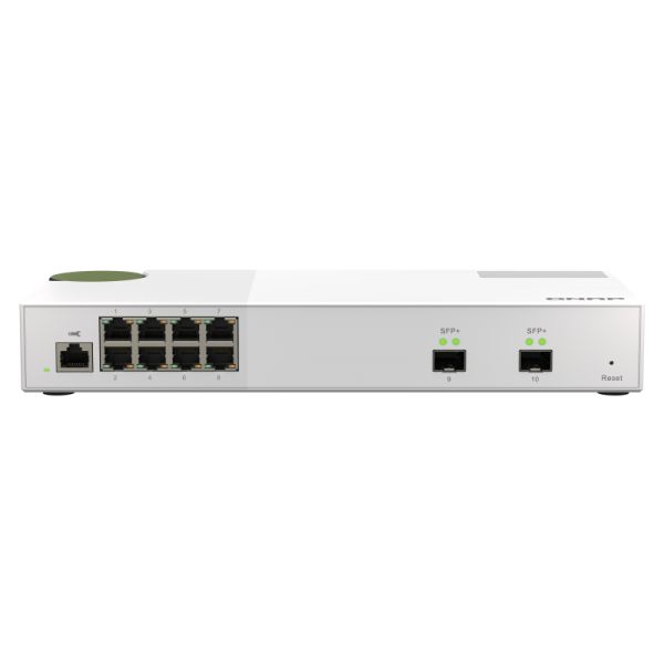 QNAP QSW-M2108-2S netwerk-switch Managed L2 2.5G Ethernet (100/1000/2500) Grijs (QSW-M2108-2S)