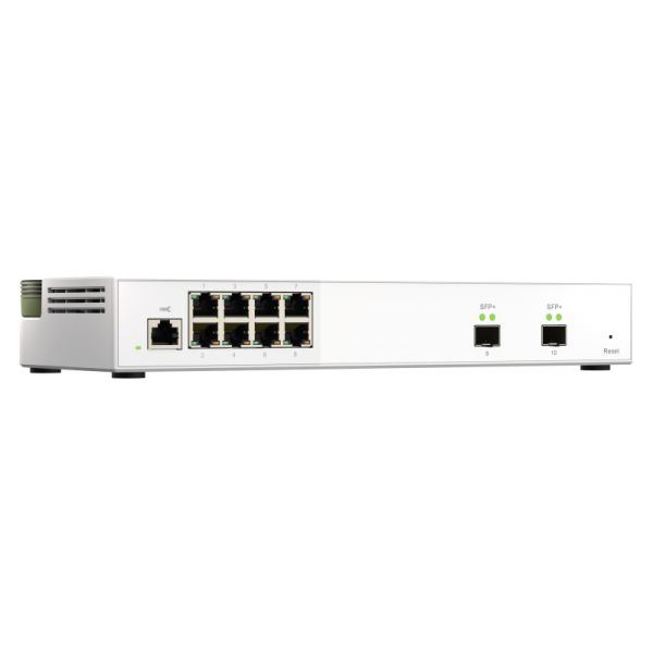 QNAP QSW-M2108-2S netwerk-switch Managed L2 2.5G Ethernet (100/1000/2500) Grijs (QSW-M2108-2S)