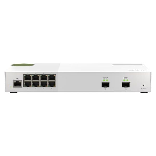 QNAP QSW-M2108-2S netwerk-switch Managed L2 2.5G Ethernet (100/1000/2500) Grijs (QSW-M2108-2S)