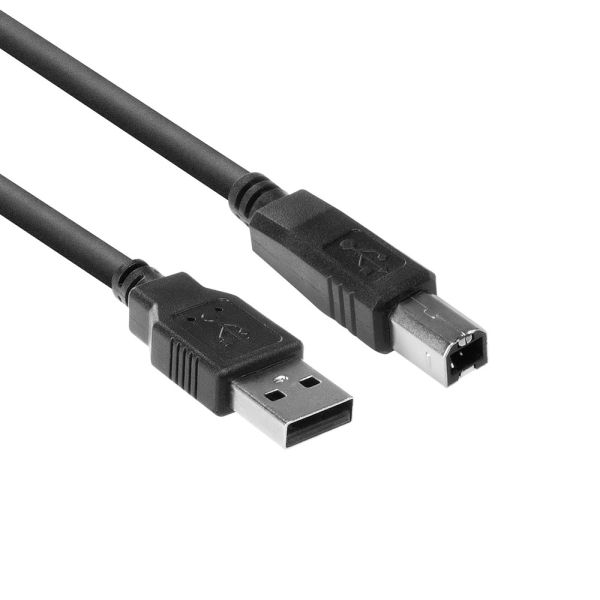 ACT USB 2.0 aansluitkabel USB a male - USB B male (SB2398) ACT USB 2.0 aansluitkabel USB a male - USB B male (SB2398)