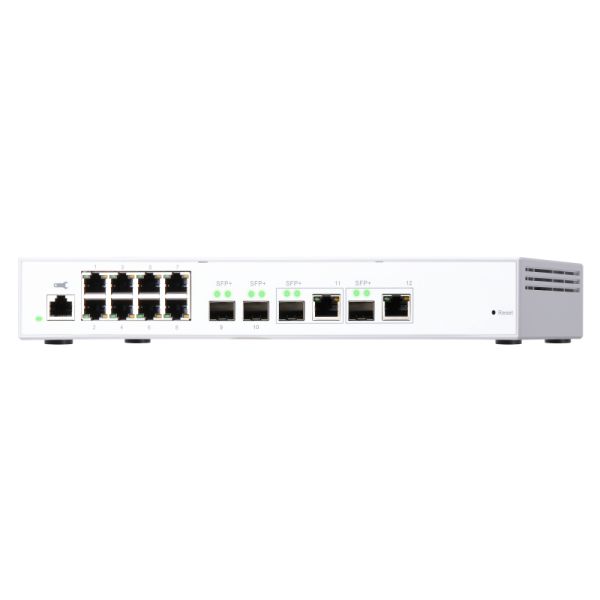 QNAP QSW-M408-2C netwerk-switch Managed L2 10G Ethernet (100/1000/10000) Wit (QSW-M408-2C)