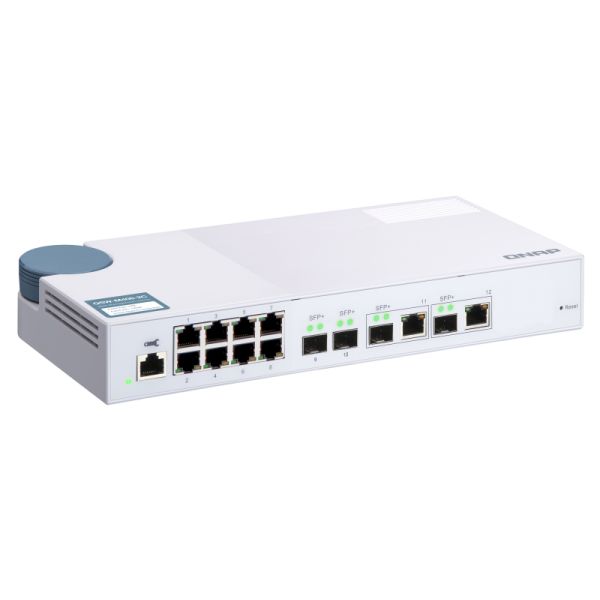 QNAP QSW-M408-2C netwerk-switch Managed L2 10G Ethernet (100/1000/10000) Wit (QSW-M408-2C)