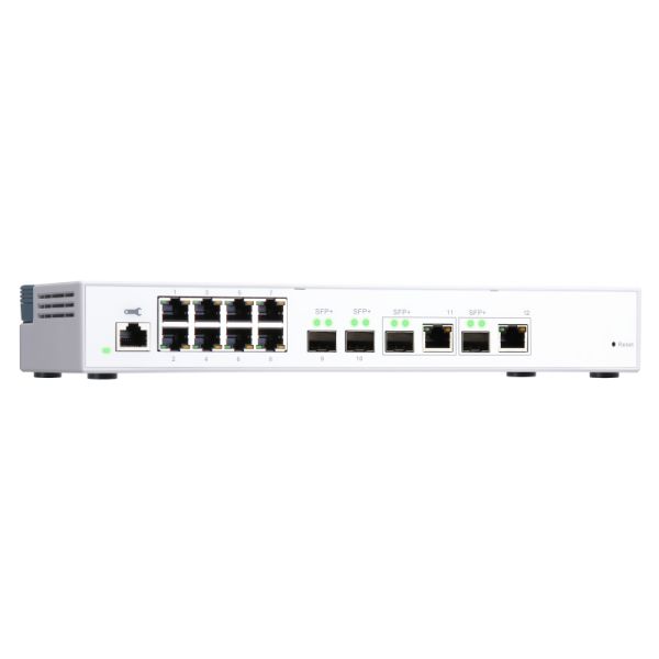 QNAP QSW-M408-2C netwerk-switch Managed L2 10G Ethernet (100/1000/10000) Wit (QSW-M408-2C)