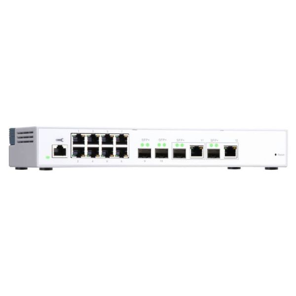 QNAP QSW-M408-2C netwerk-switch Managed L2 10G Ethernet (100/1000/10000) Wit (QSW-M408-2C)