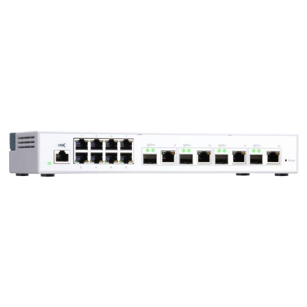 QNAP QSW-M408-4C netwerk-switch Managed L2 Gigabit Ethernet (10/100/1000) Wit (QSW-M408-4C)