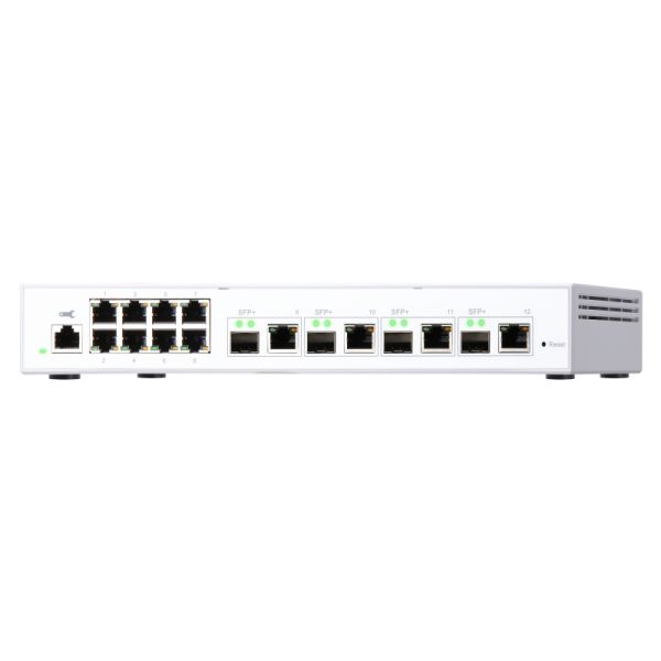 QNAP QSW-M408-4C netwerk-switch Managed L2 Gigabit Ethernet (10/100/1000) Wit (QSW-M408-4C)