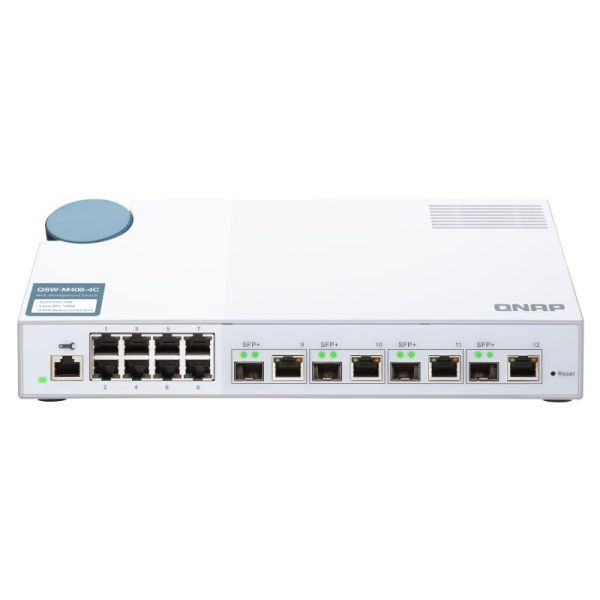 QNAP QSW-M408-4C netwerk-switch Managed L2 Gigabit Ethernet (10/100/1000) Wit (QSW-M408-4C) QNAP QSW-M408-4C netwerk-switch Managed L2 Gigabit Ethernet (10/100/1000) Wit (QSW-M408-4C)