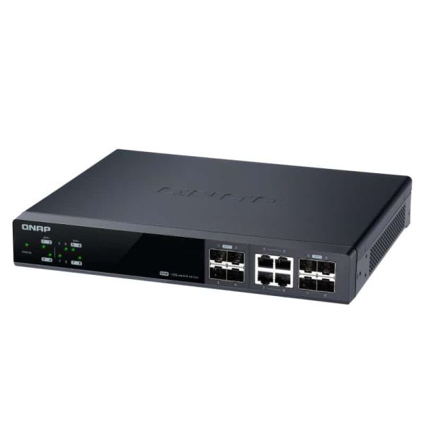 QNAP QSW-M804-4C netwerk-switch Managed 10G Ethernet (100/1000/10000) Zwart (QSW-M804-4C)