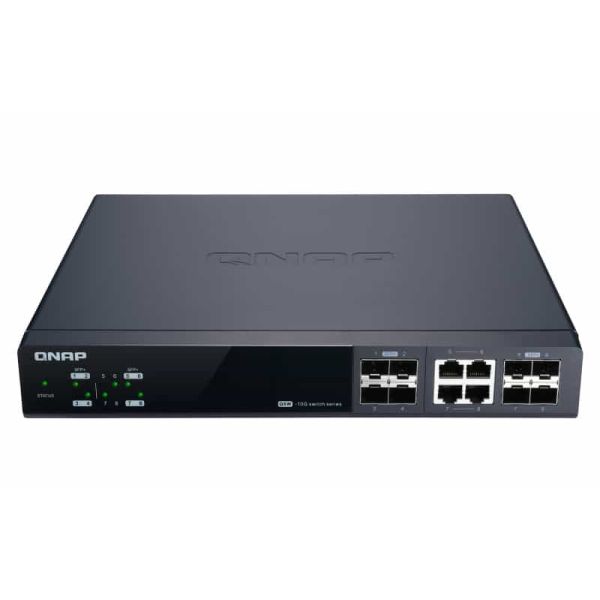 QNAP QSW-M804-4C netwerk-switch Managed 10G Ethernet (100/1000/10000) Zwart (QSW-M804-4C)