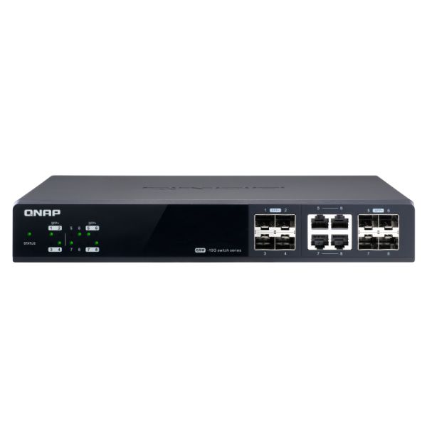 QNAP QSW-M804-4C netwerk-switch Managed 10G Ethernet (100/1000/10000) Zwart (QSW-M804-4C) QNAP QSW-M804-4C netwerk-switch Managed 10G Ethernet (100/1000/10000) Zwart (QSW-M804-4C)