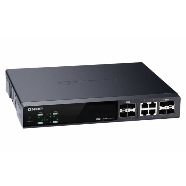 QNAP QSW-M804-4C netwerk-switch Managed 10G Ethernet (100/1000/10000) Zwart (QSW-M804-4C)