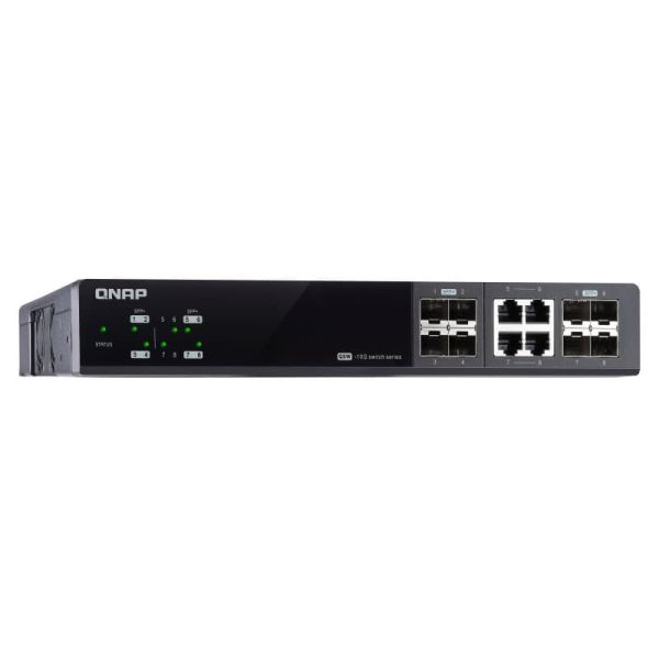 QNAP QSW-M804-4C netwerk-switch Managed 10G Ethernet (100/1000/10000) Zwart (QSW-M804-4C)