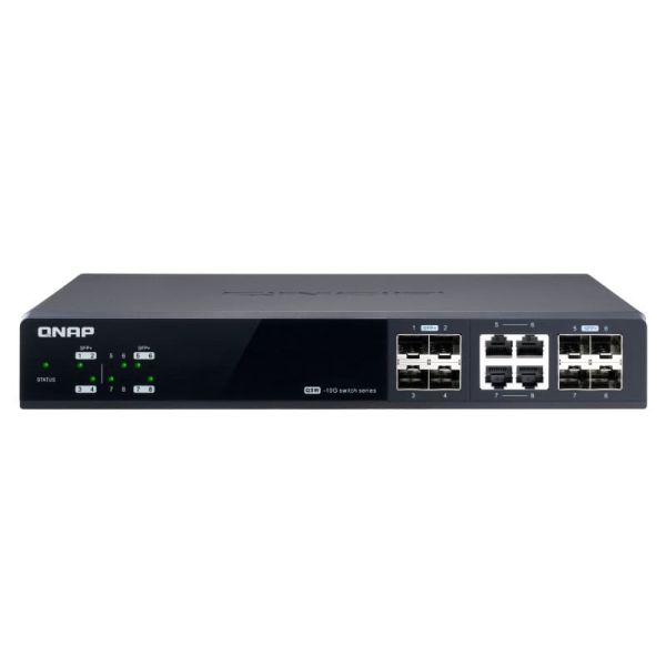QNAP QSW-M804-4C netwerk-switch Managed 10G Ethernet (100/1000/10000) Zwart (QSW-M804-4C)