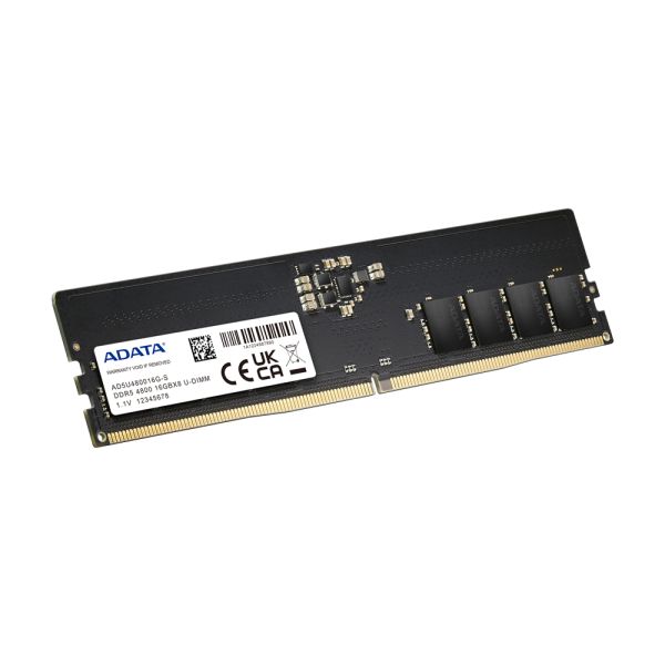 ADATA AD5U480016G-S geheugenmodule 16 GB 1 x 16 GB DDR5 4800 MHz ECC (AD5U480016G-S)