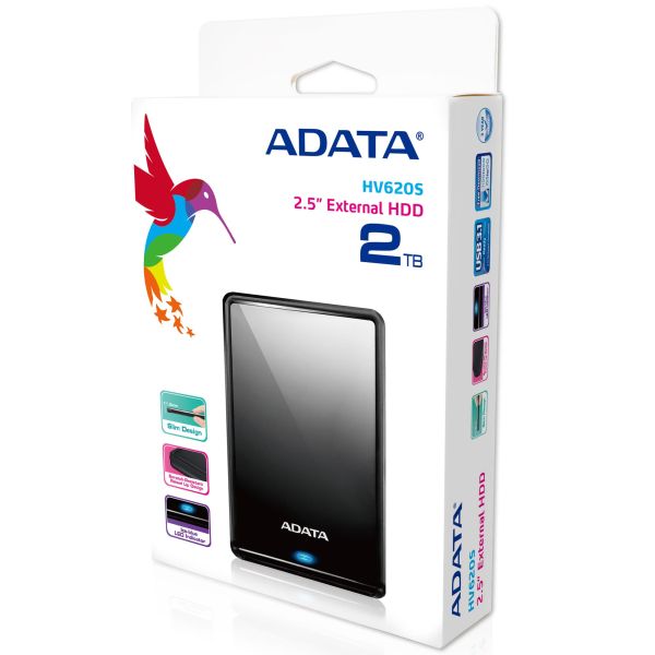 ADATA AHV620S-2TU3-CBK externe harde schijf 2 TB 2.5" Micro-USB B 3.2 Gen 1 (3.1 Gen 1) Zwart (AHV620S-2TU31-CBK)