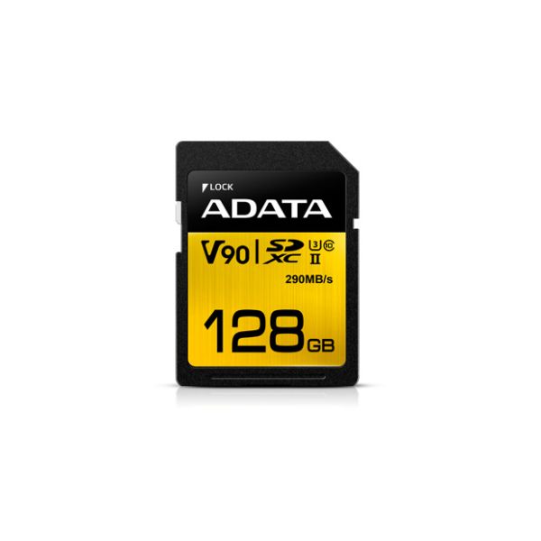 ADATA Premier ONE V90 128 GB SDXC UHS-II Klasse 10 (ASDX128GUII3CL10-C) ADATA Premier ONE V90 128 GB SDXC UHS-II Klasse 10 (ASDX128GUII3CL10-C)