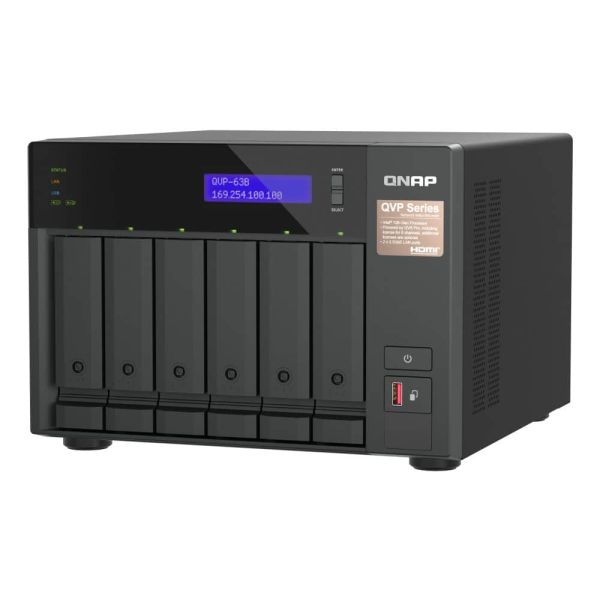 QNAP QVP-63B data-opslag-server NAS Tower Ethernet LAN Zwart (QVP-63B)