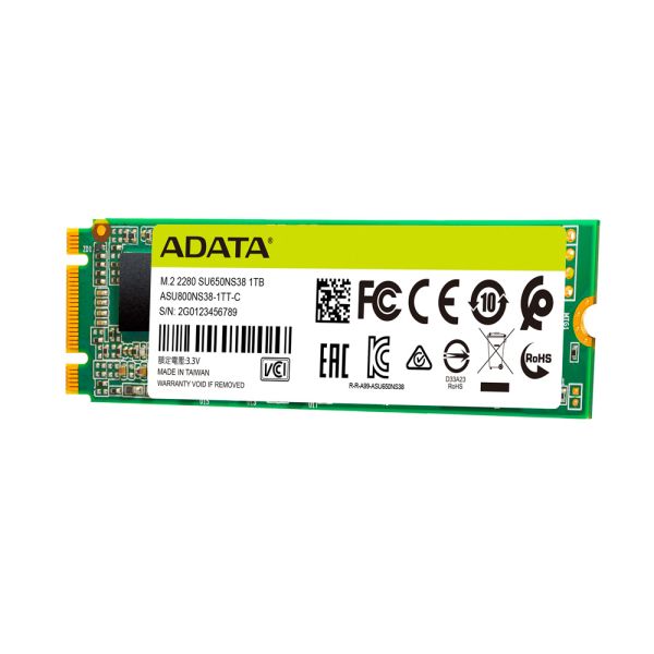 ADATA Ultimate SU650 1 TB M.2 SATA III 3D NAND (ASU650NS38-1TT-C) ADATA Ultimate SU650 1 TB M.2 SATA III 3D NAND (ASU650NS38-1TT-C)
