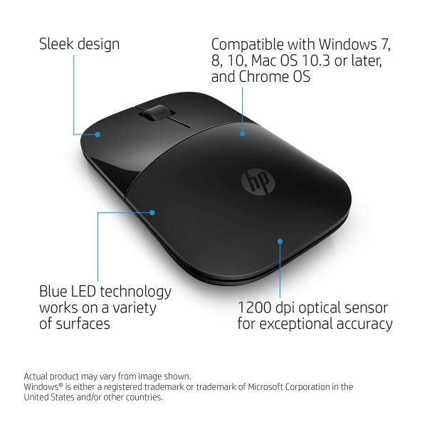 HP Z3700 zwarte draadloze muis (V0L79AA)