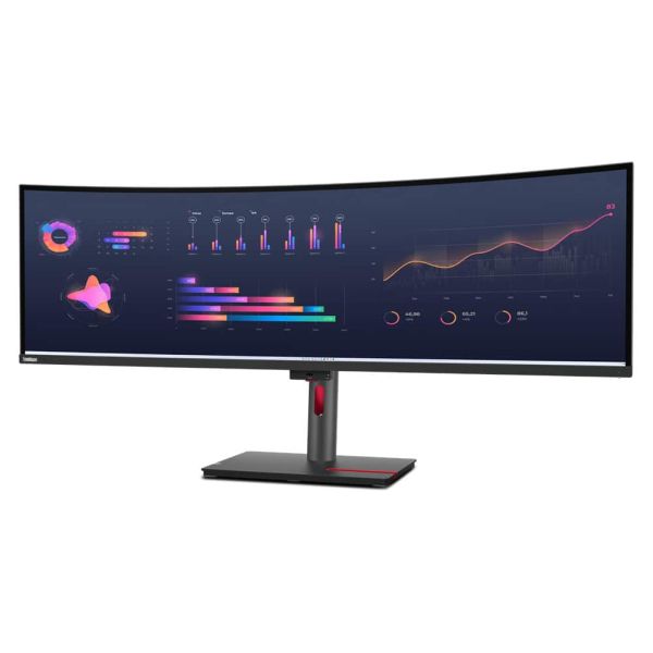 Lenovo ThinkVision P49w-30 124,5 cm (49") 5120 x 1440 Pixels DQHD LED Zwart (63DBRAT1EU)