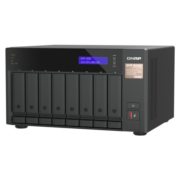 QNAP QVP-85B data-opslag-server NAS Tower Ethernet LAN Zwart (QVP-85B)