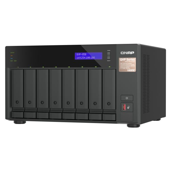 QNAP QVP-85B data-opslag-server NAS Tower Intel® Core™ i5 32 GB DDR4 0 TB QVR Pro Zwart (QVP-85B) QNAP QVP-85B data-opslag-server NAS Tower Intel® Core™ i5 32 GB DDR4 0 TB QVR Pro Zwart (QVP-85B)