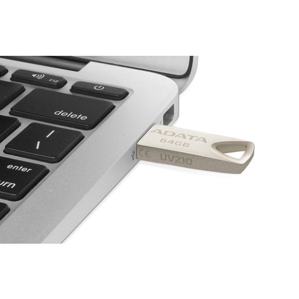 ADATA AUV210-64G-RGD USB flash drive 64 GB USB Type-A 2.0 Beige (AUV210-64G-RGD)