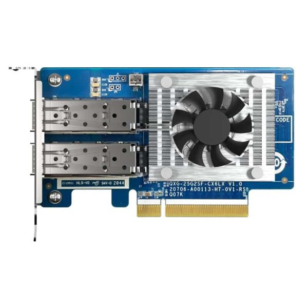 QNAP QXG-25G2SF-CX6 netwerkkaart Intern Fiber 25000 Mbit/s (QXG-25G2SF-CX6) QNAP QXG-25G2SF-CX6 netwerkkaart Intern Fiber 25000 Mbit/s (QXG-25G2SF-CX6)
