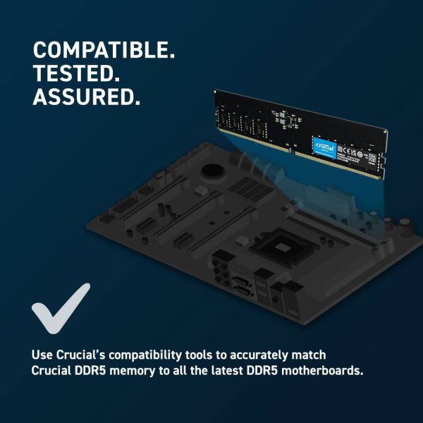 Crucial CT2K8G56C46U5 geheugenmodule 16 GB 2 x 8 GB DDR5 5600 MHz ECC (CT2K8G56C46U5)