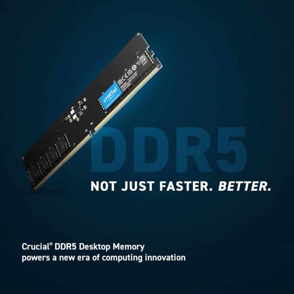 Crucial CT32G56C46U5 geheugenmodule 32 GB 1 x 32 GB DDR5 5600 MHz (CT32G56C46U5)