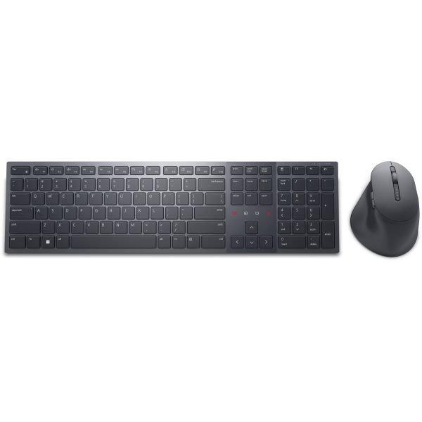 DELL KM900 toetsenbord Inclusief muis RF-draadloos + Bluetooth QWERTY US International Grafiet (KM900-GR-INT)