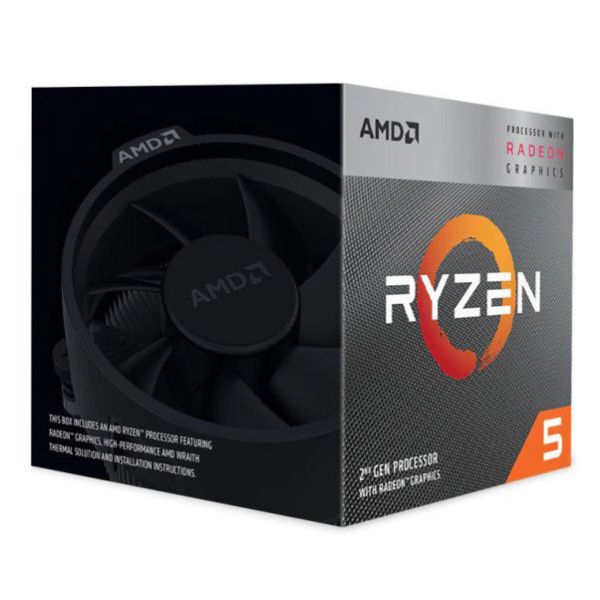 AMD Ryzen 5 3400G processor 3,7 GHz 4 MB L3 Box (YD3400C5FHBOX) AMD Ryzen 5 3400G processor 3,7 GHz 4 MB L3 Box (YD3400C5FHBOX)