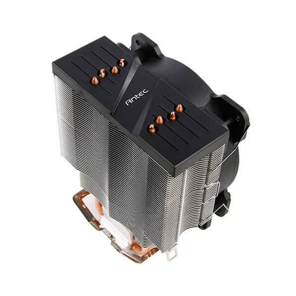 Antec A400 RGB Processor Koeler 12 cm Zwart, Koper, Metallic (0-761345-74007-4)