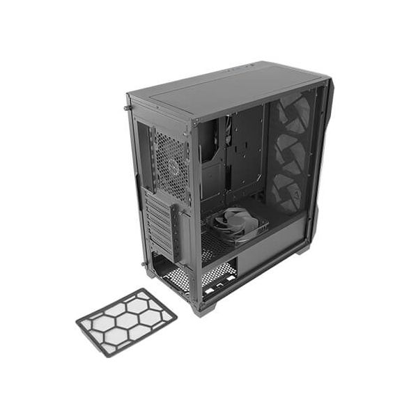 Antec DF600 Flux Midi Tower Zwart (0-761345-80060-0)