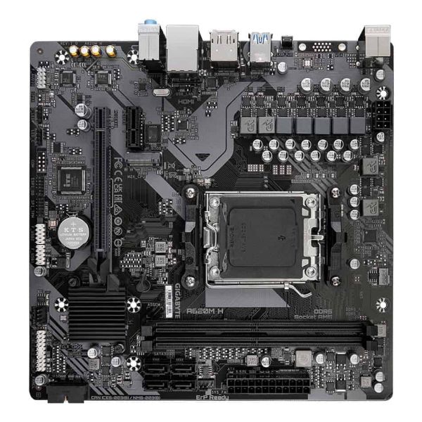 GIGABYTE A620M H moederbord AMD A620 Socket AM5 micro ATX (A620M H) GIGABYTE A620M H moederbord AMD A620 Socket AM5 micro ATX (A620M H)