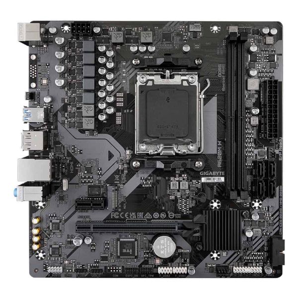 GIGABYTE A620M H moederbord AMD A620 Socket AM5 micro ATX (A620M H) GIGABYTE A620M H moederbord AMD A620 Socket AM5 micro ATX (A620M H)